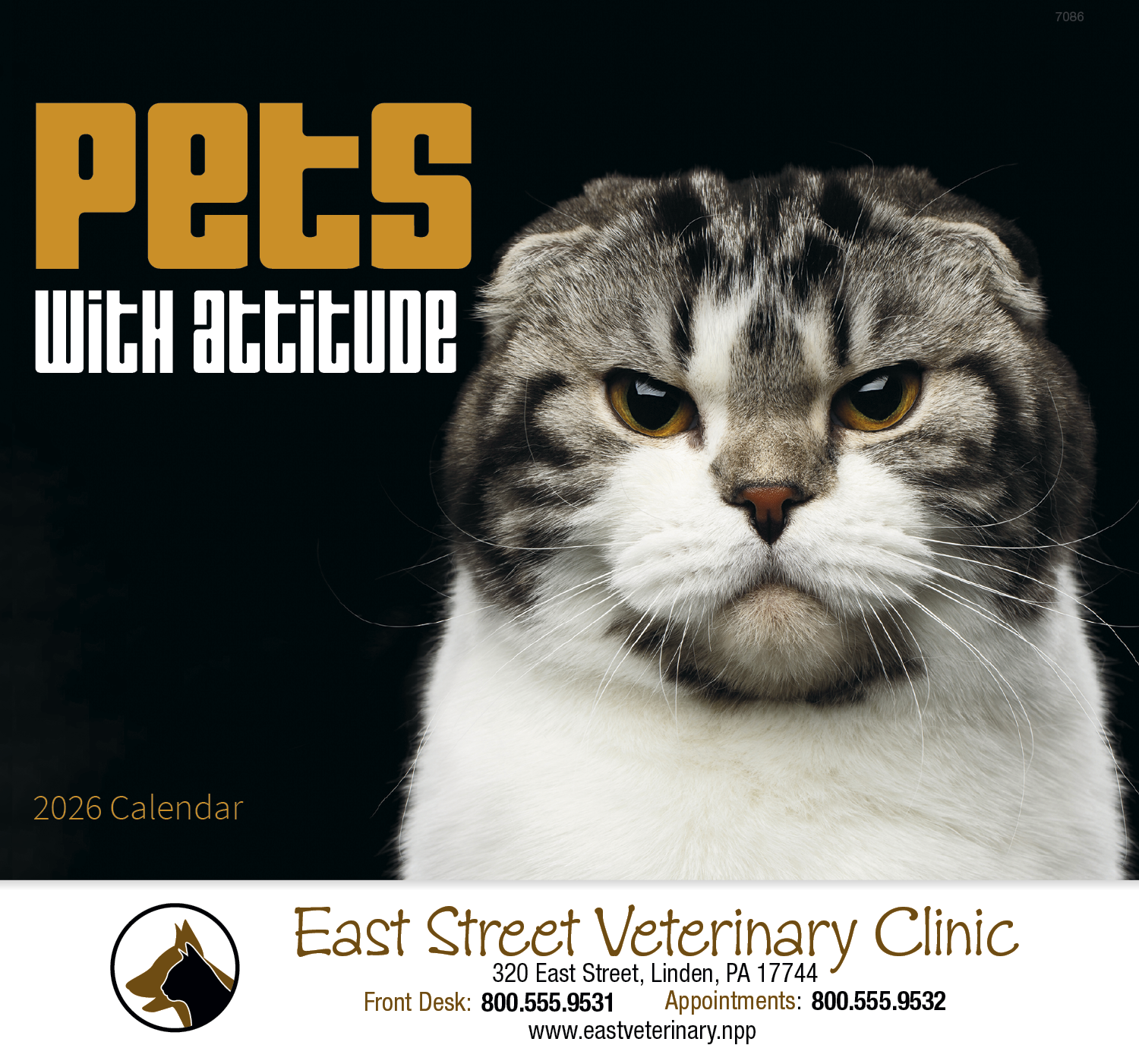 Good Value™ Pets with Attitude - Stapled Calendar 32