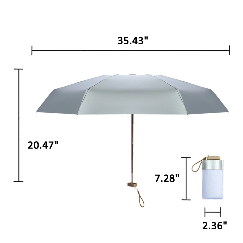 Travel Mini Folding Umbrella for Rain & Sun Protection 17