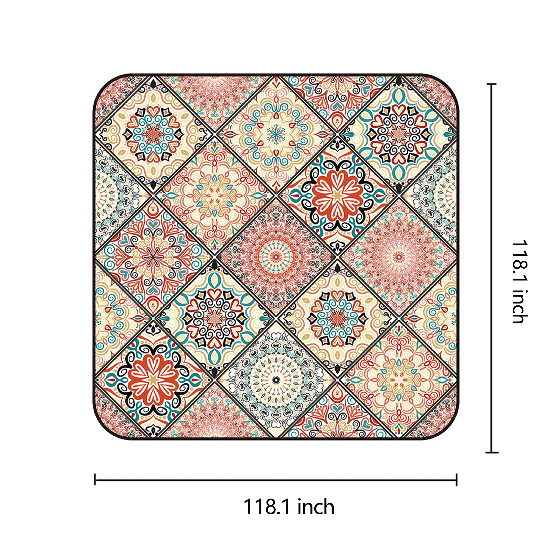 Outdoor Blanket Beach Mat for Camping 12
