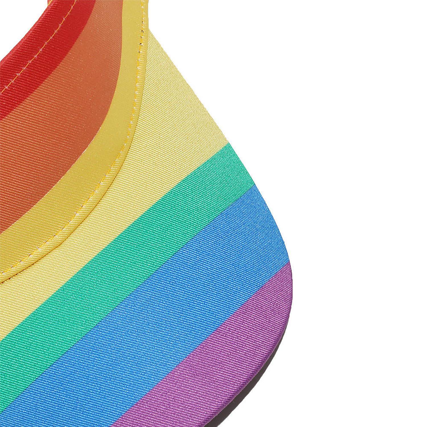 LGBT Rainbow Adjustable Polyester Sun Hat 3