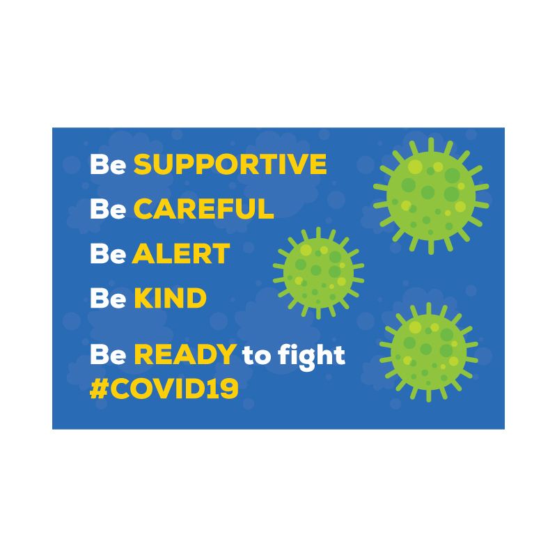 Coronavirus Precautions Poster - COVID-19 Safety Wall Murals - Coronavirus Precautions 2