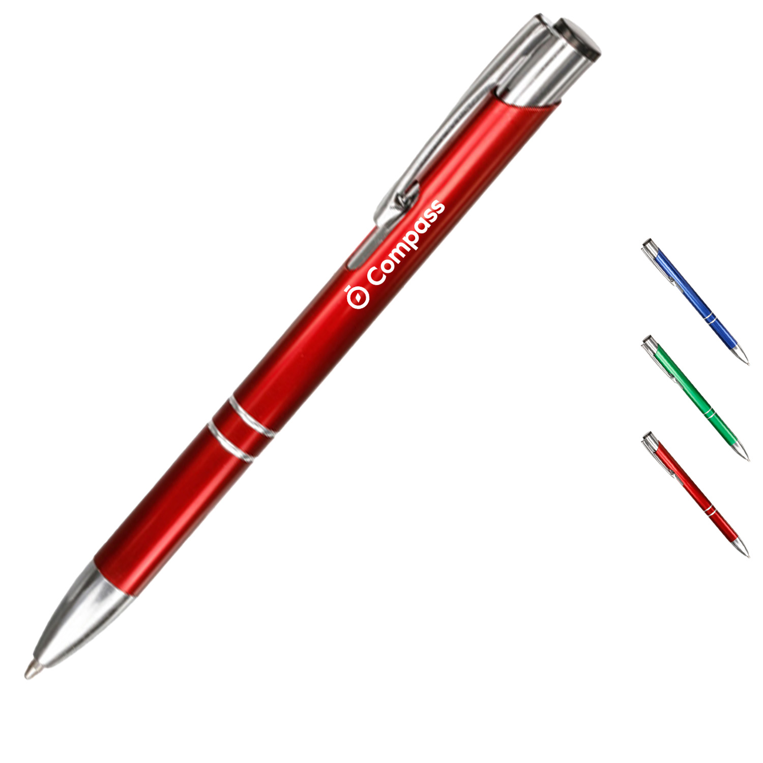 Sleek Metal Finish Aluminum Ballpoint Pens 2