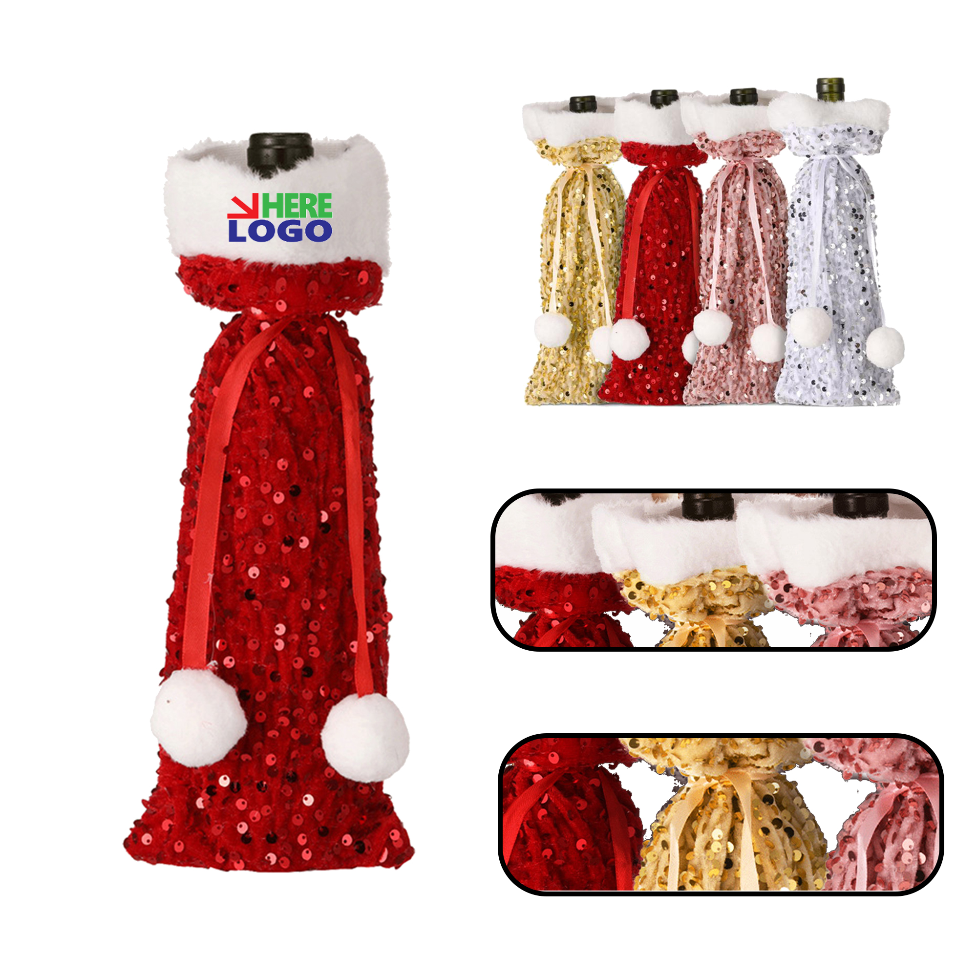 MOQ 20 PCS Festive Bottle Sleeve 2