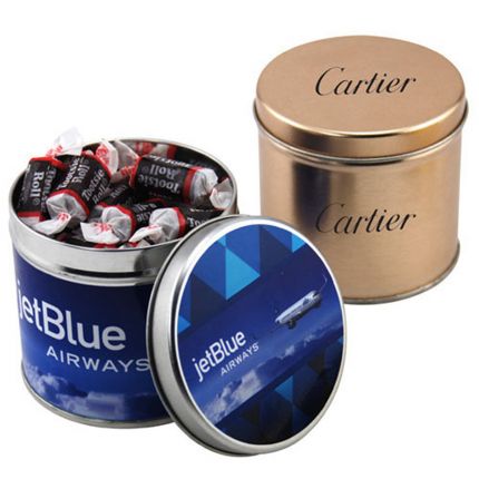Round Tin with Tootsie Rolls 3