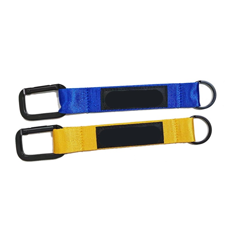 Customize Short Wrist Strap Carabiner Lanyards Keychain With Logo Custom anyard key chains Knapsack 3