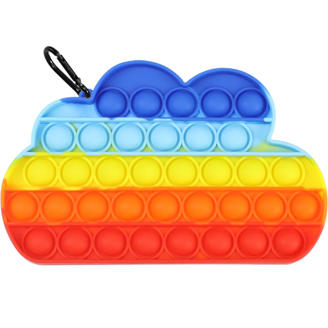 Rainbow clouds Push Pop Bubble Sensory Fidget Toys 1