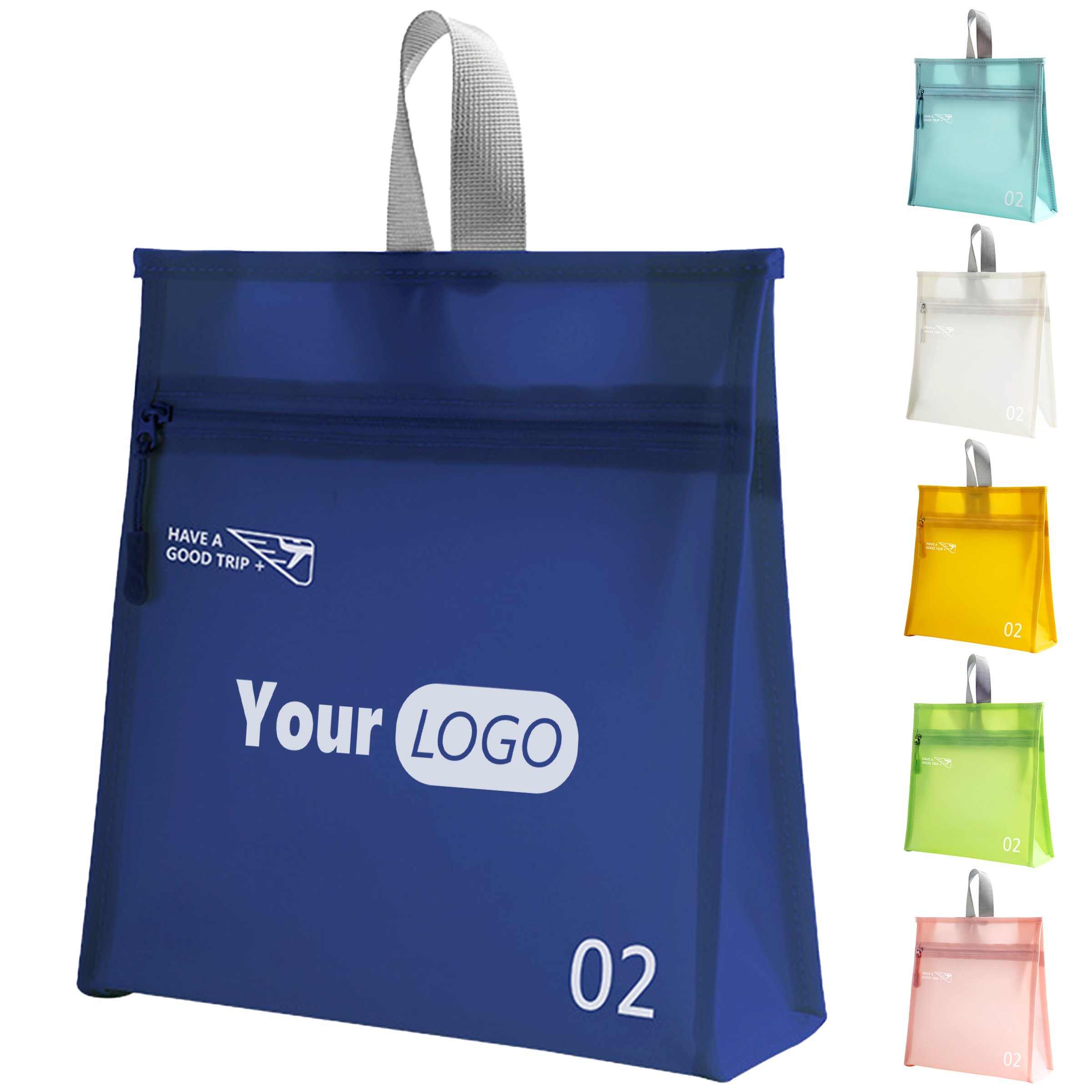 Pvc Colorful Vertical Wash And Storage Bag 4