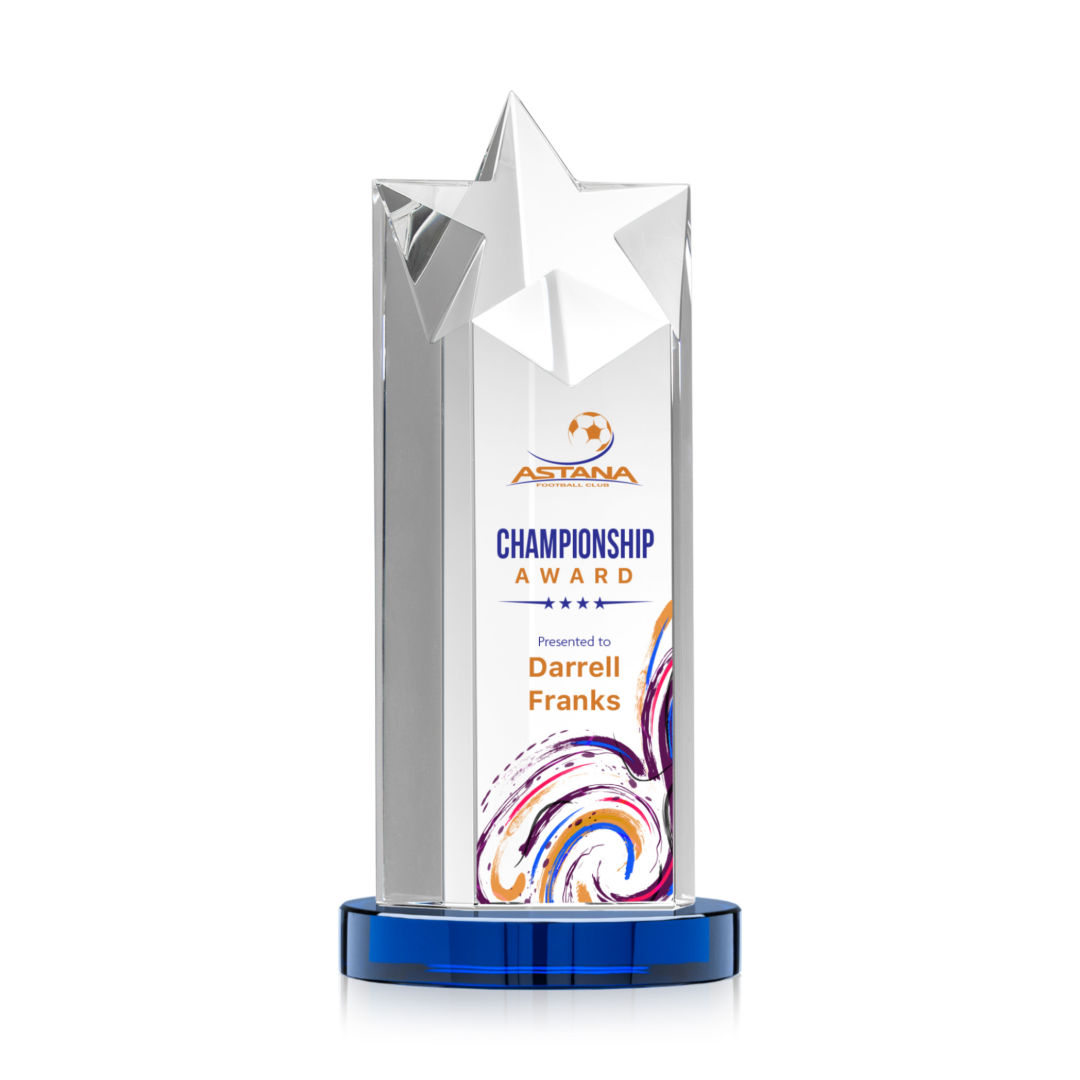 Berkeley VividPrint™ Award on Condor Base - Blue 5