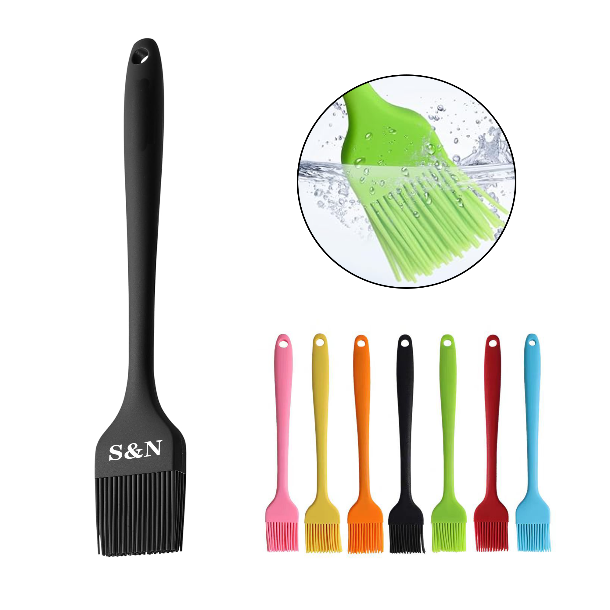 Hanging Silicone Grill Brush 4