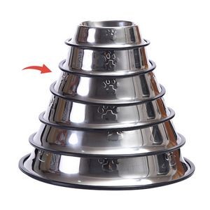 17cm Metal Pet Food Bowl 12