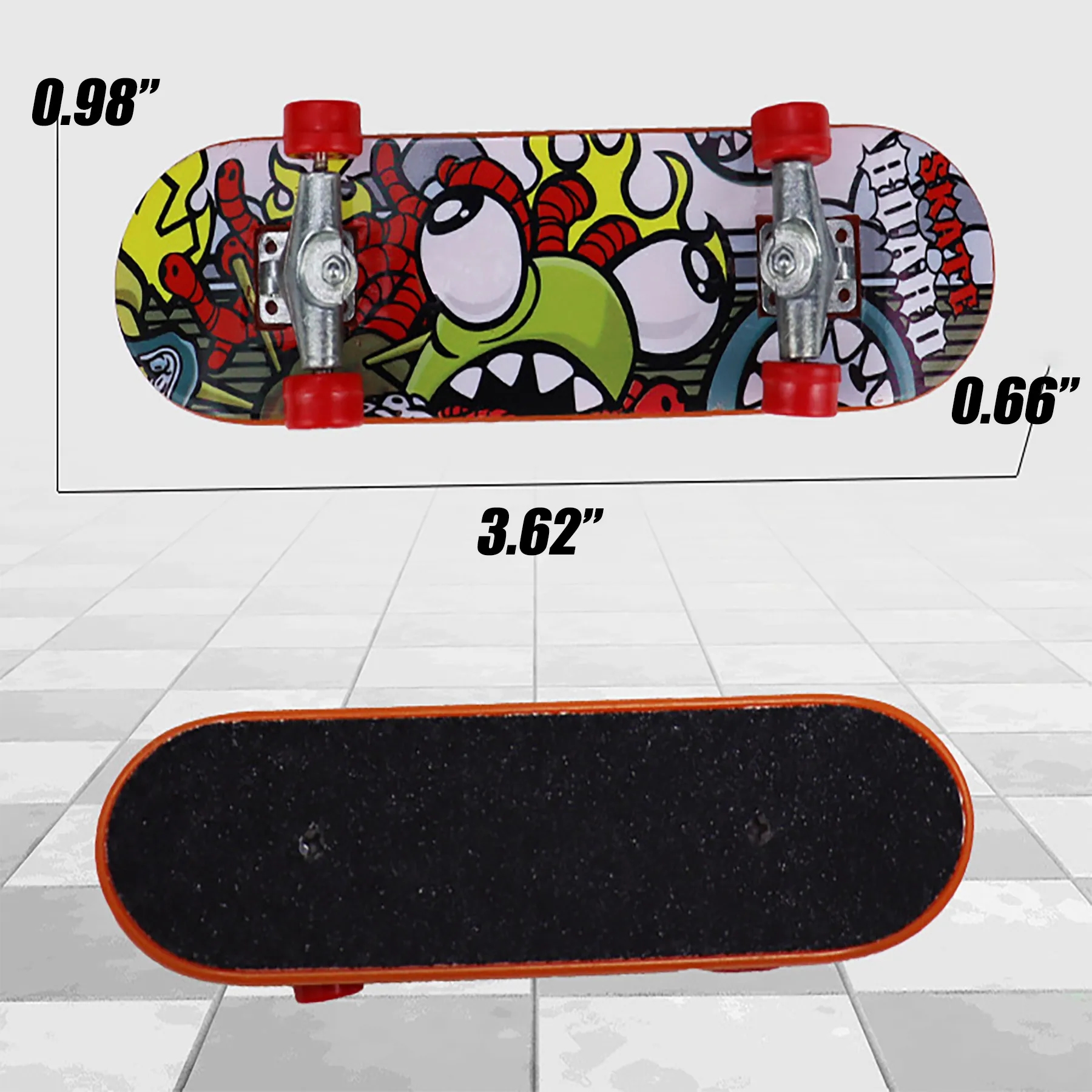 Funny Finger Technology Mini Fingerboard Alloy Skateboard 3
