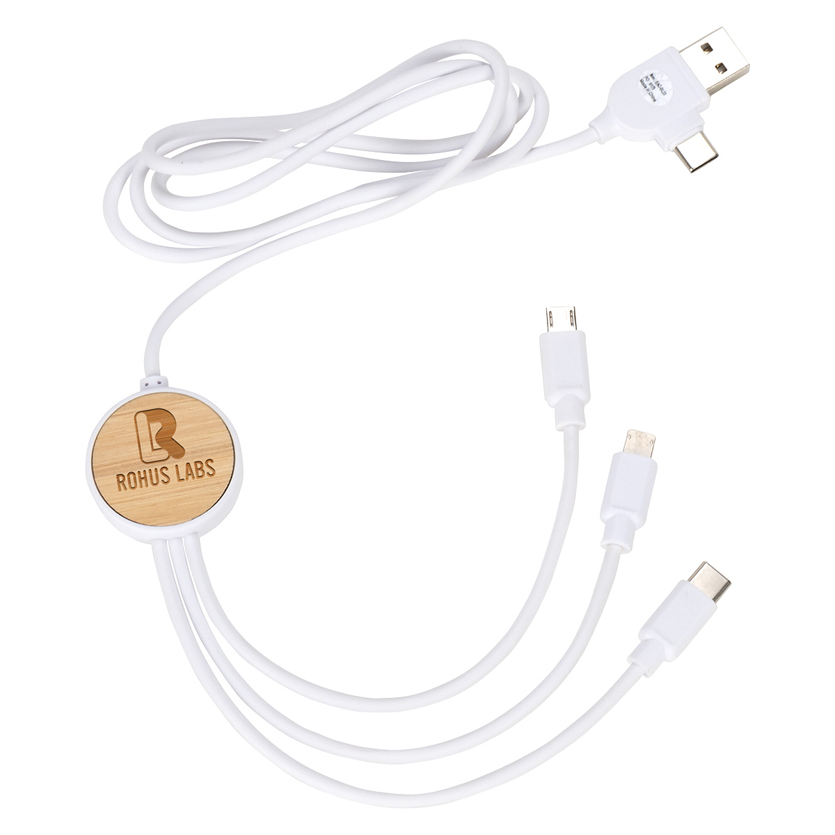 Bamboo 3-in-1 39" Charging Cable 1