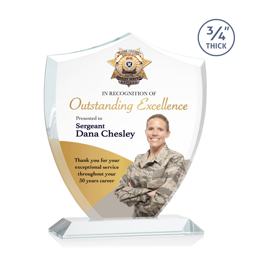 Scudo Shield VividPrint™ Award - Clear 13