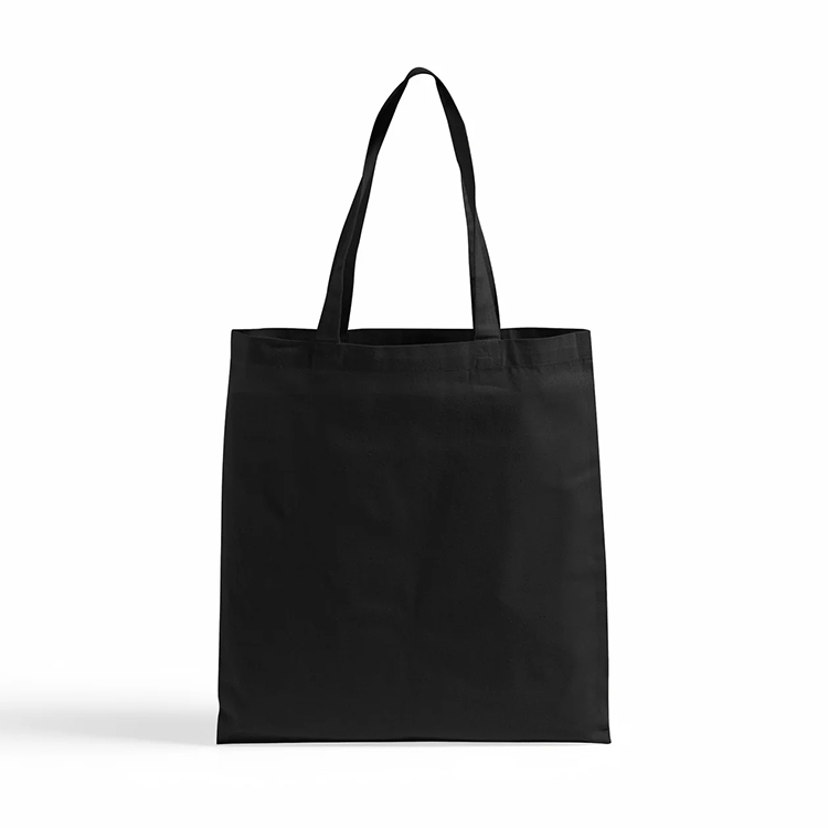 6oz Econo Black Cotton Tote Bag 4