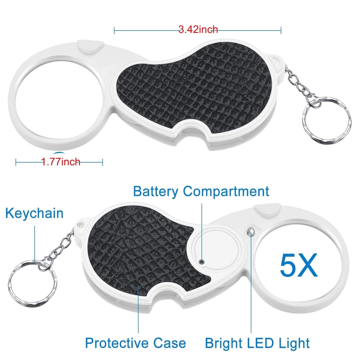 5X Pocket Magnifying Glass 3