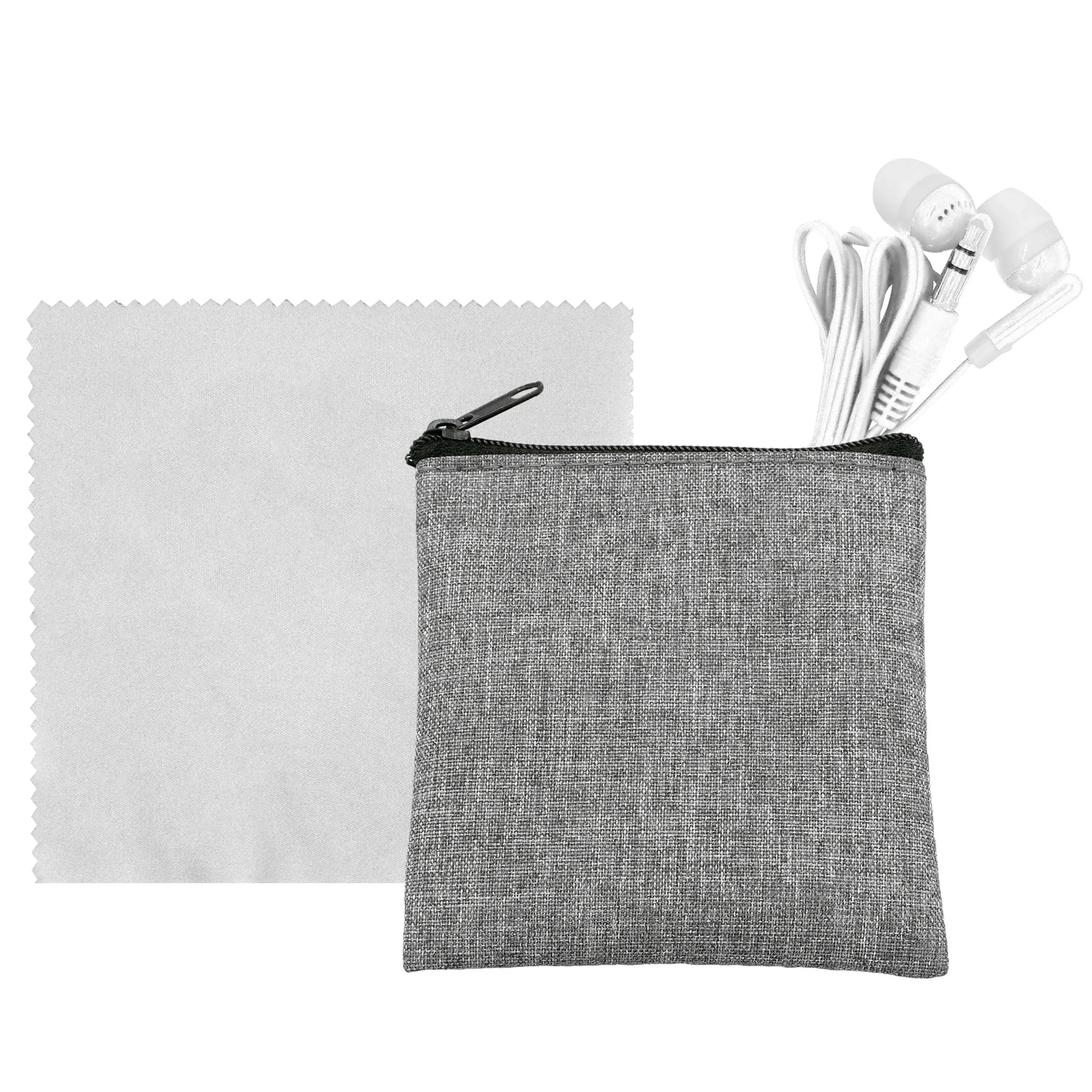 Recycled Ear Bud & Cloth Set 8