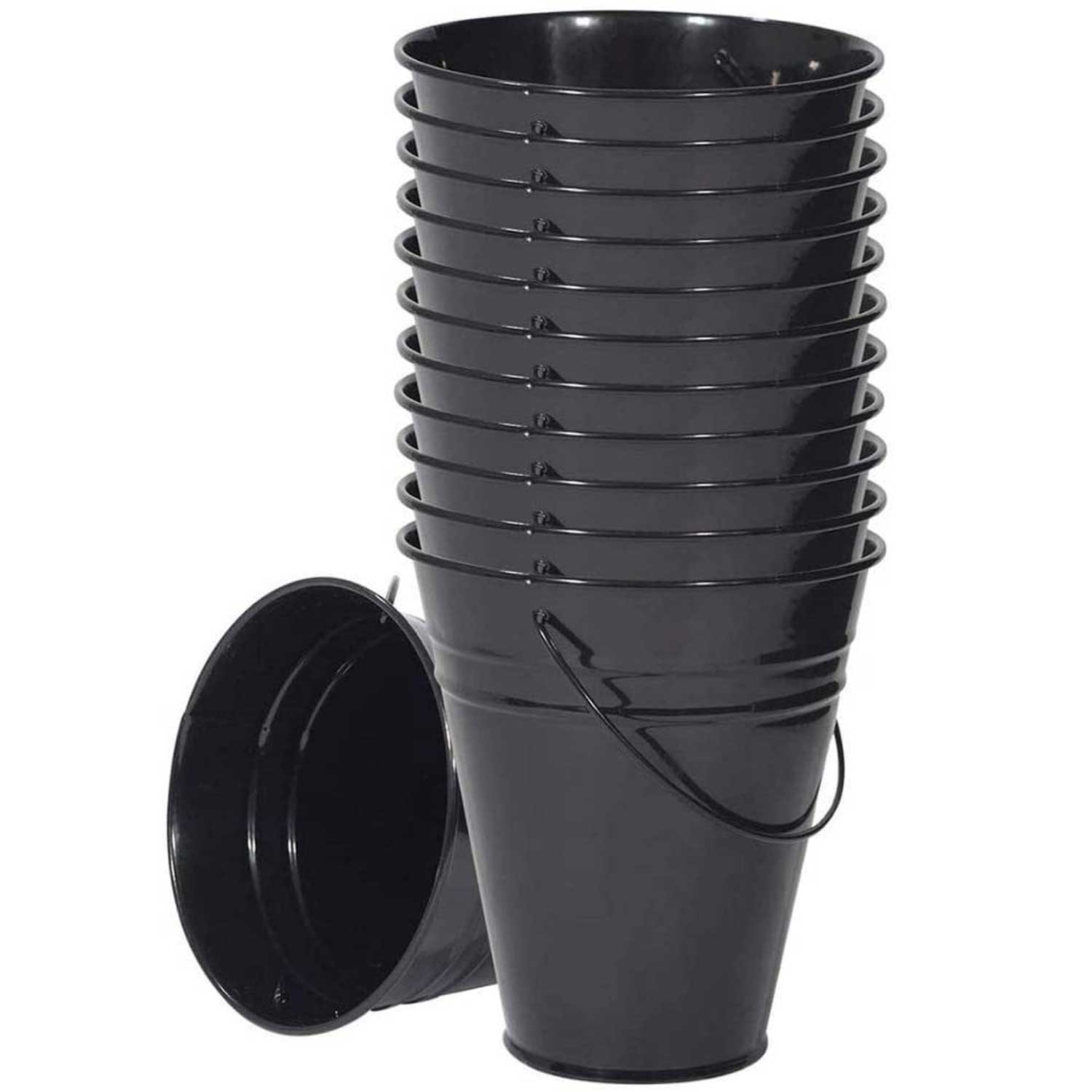 Candy-Colored Metal Pail - Rustproof Garden Utility Bucket 6