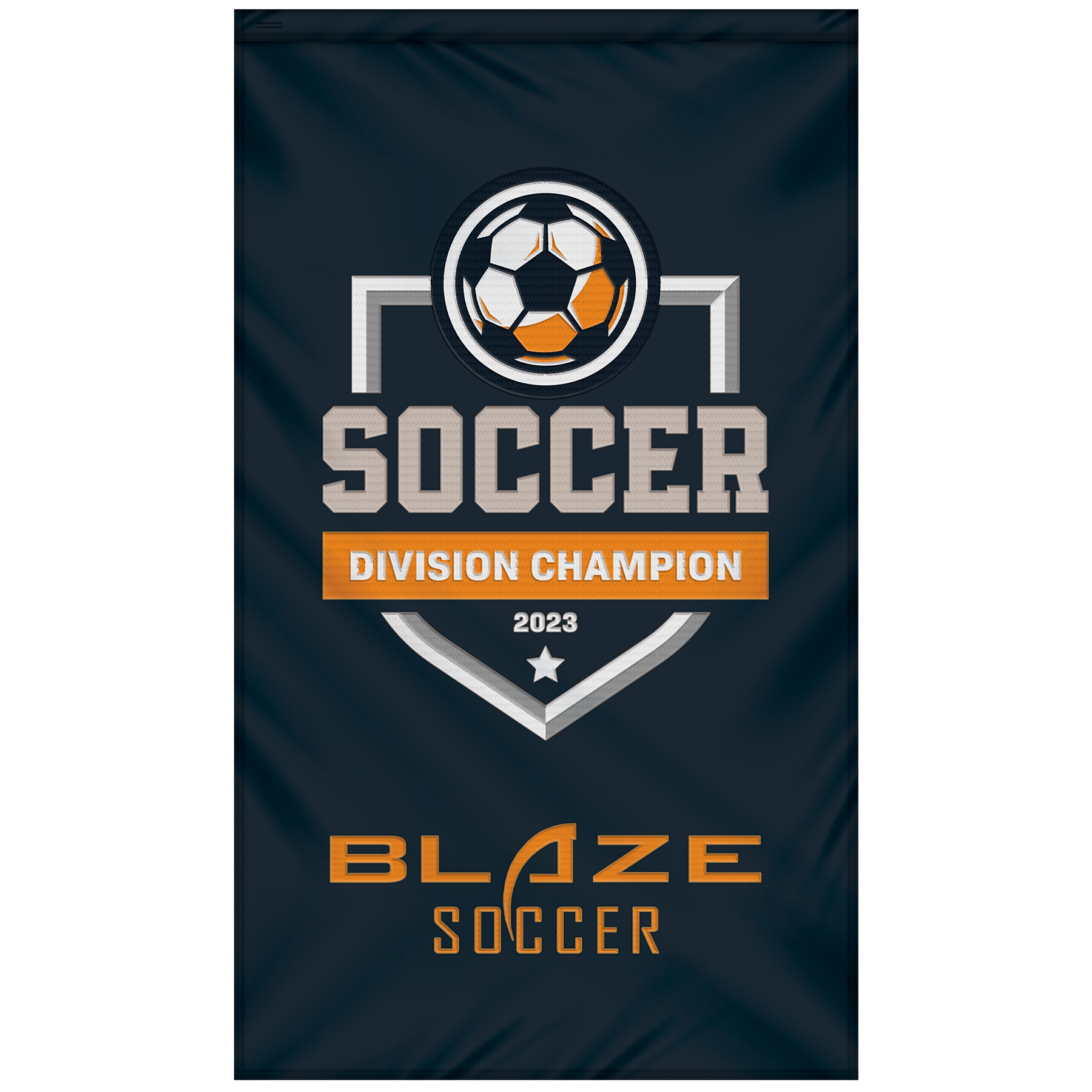 3' x 5' Double Sided Embroidered Banner with Pole Sleeve 14