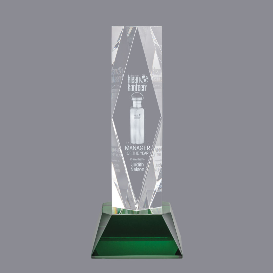 President 3D Award on Base - Green 2