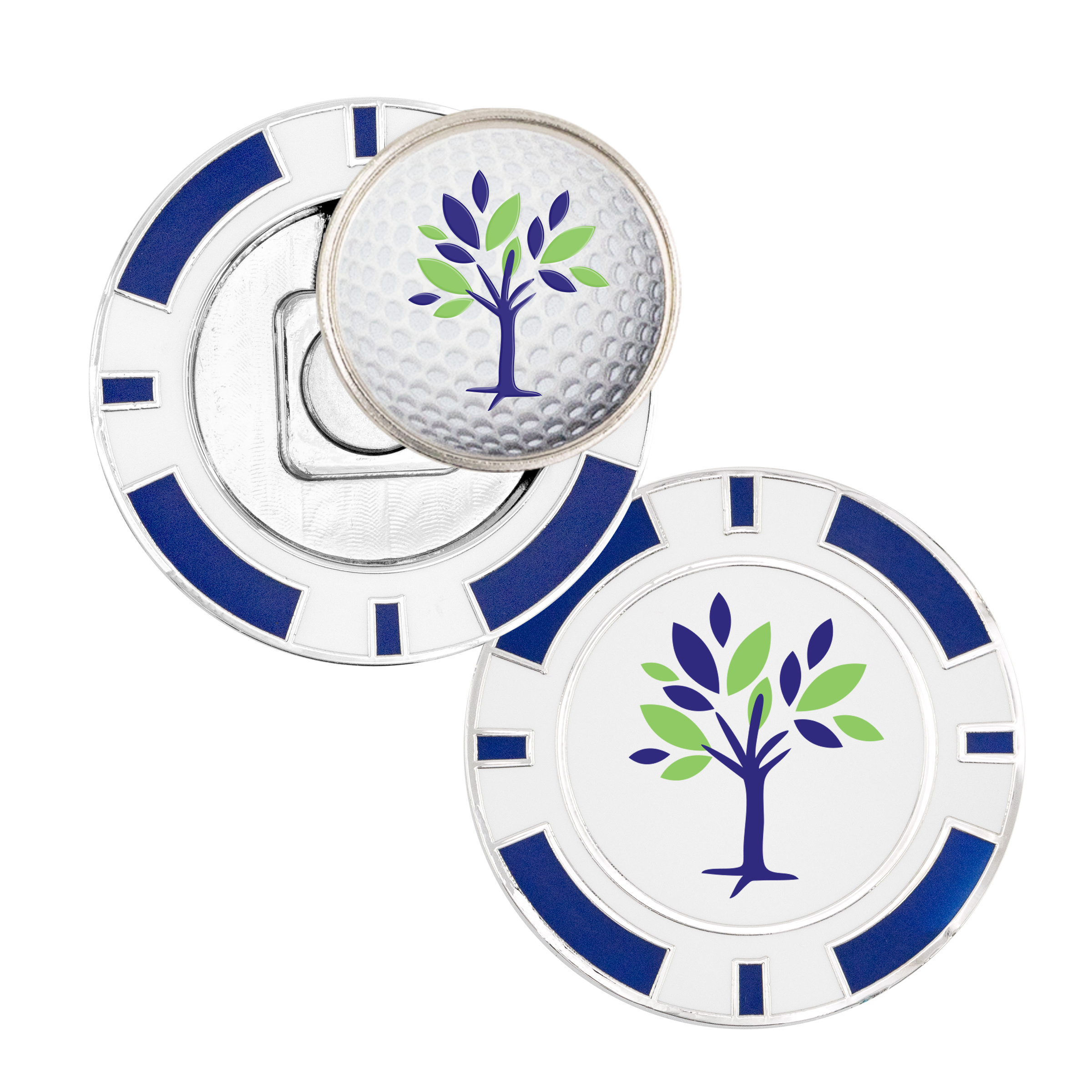 Golf Poker Chip Coin w/ Ball Marker 3