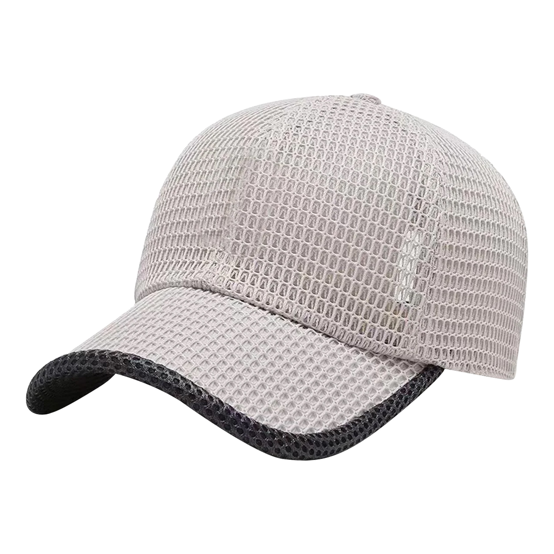 Summer Breathable Mesh Baseball Cap With PU Patch 3