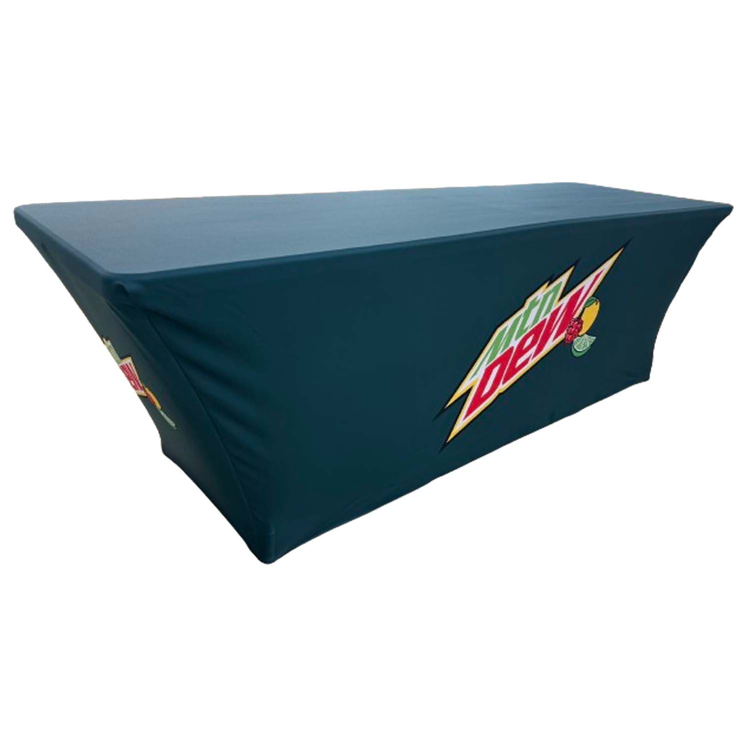 Sublimated Stretch Curved Fit Table Throw for 8ft table, 4 sided, Closed back 1