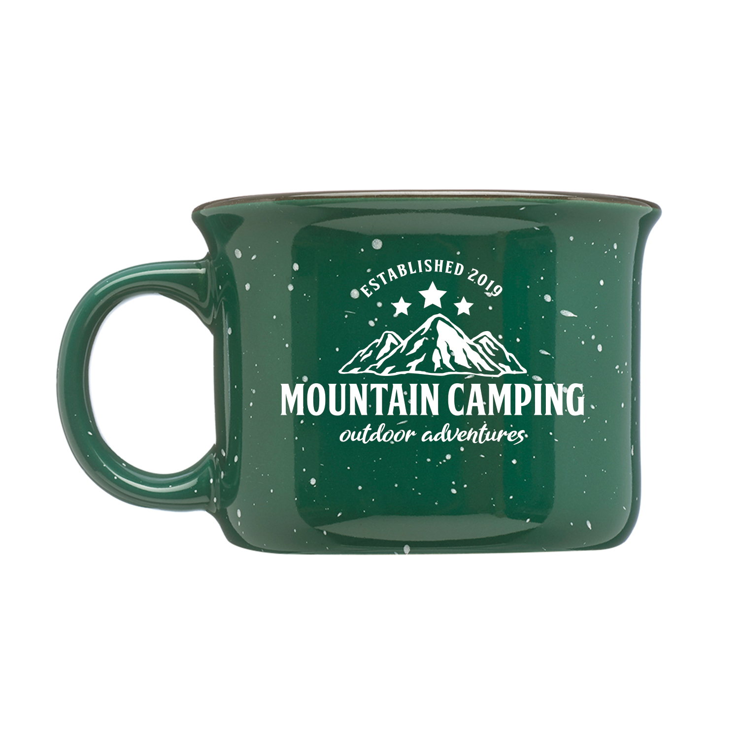 8 oz. Speckled Hearth Ceramic Mug (1 Color Imprint) 5