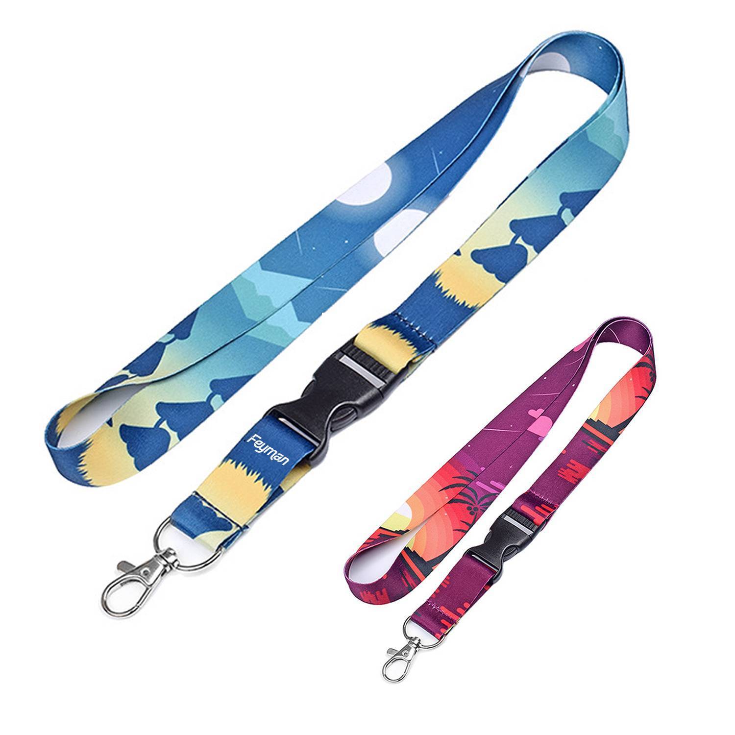 Neck Polyester Lanyards w/ Lobster Clip 4