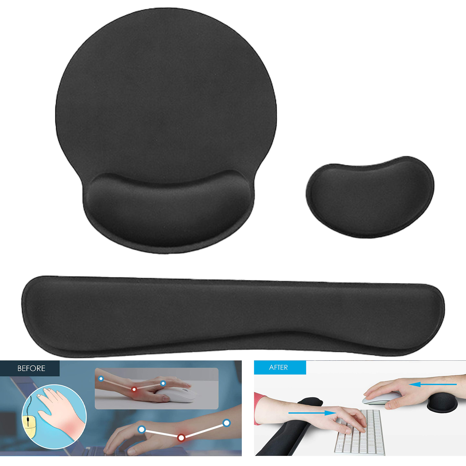 Keyboard Wrist Rest Pad Suit 1