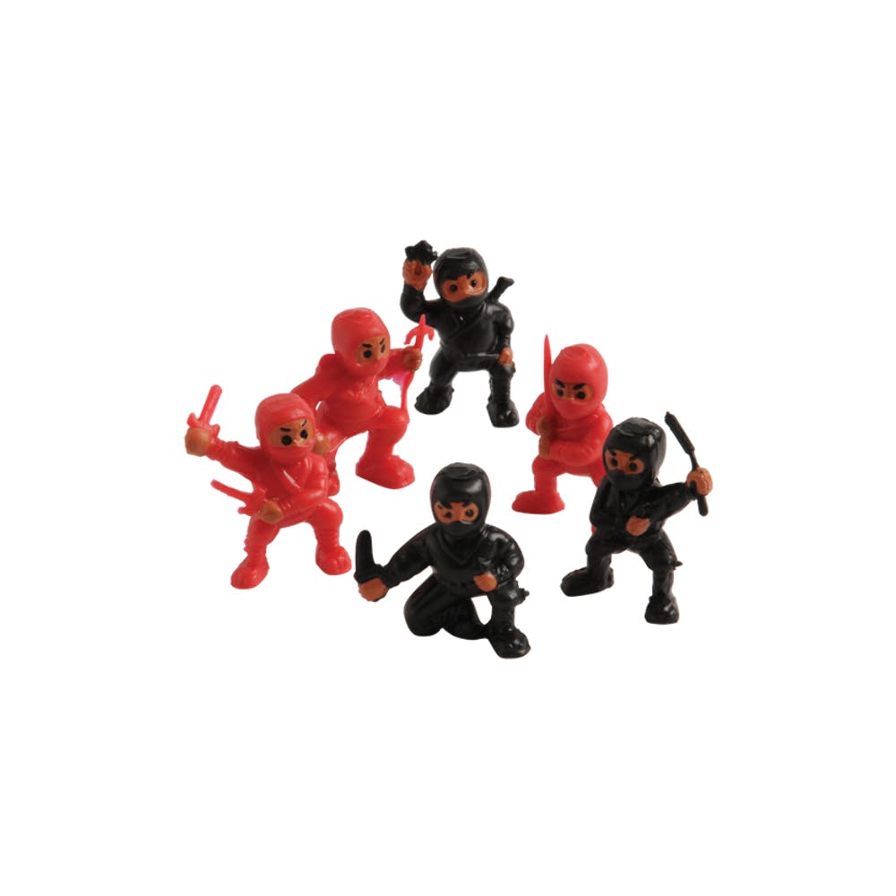 Mini Ninja Figures - Red Black 1