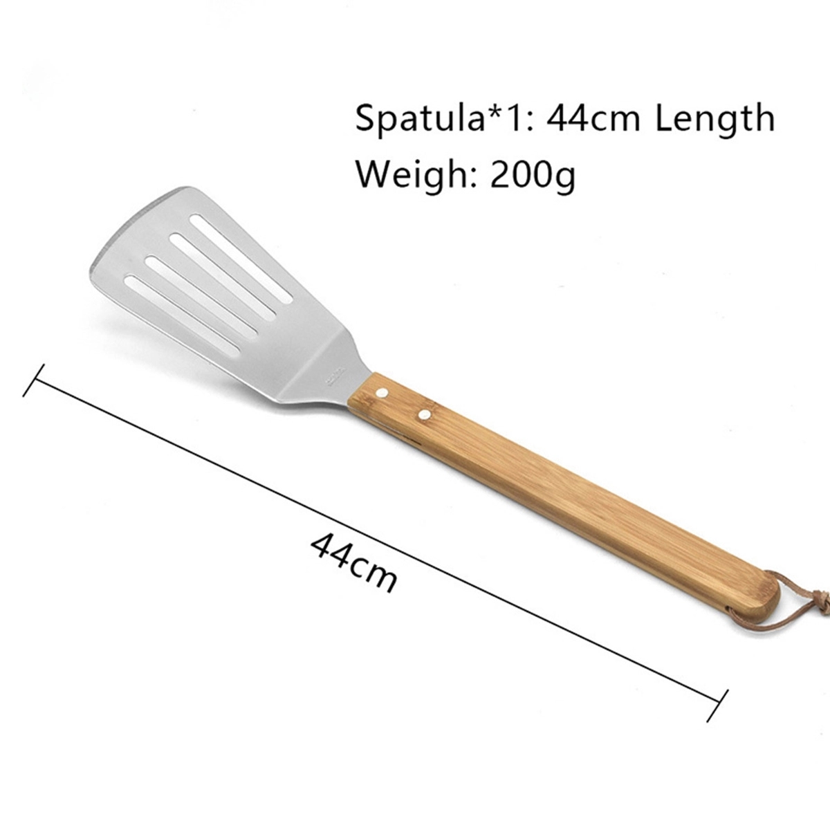 5-Piece Custom Bamboo Grilling Barbecue Tool Set 5