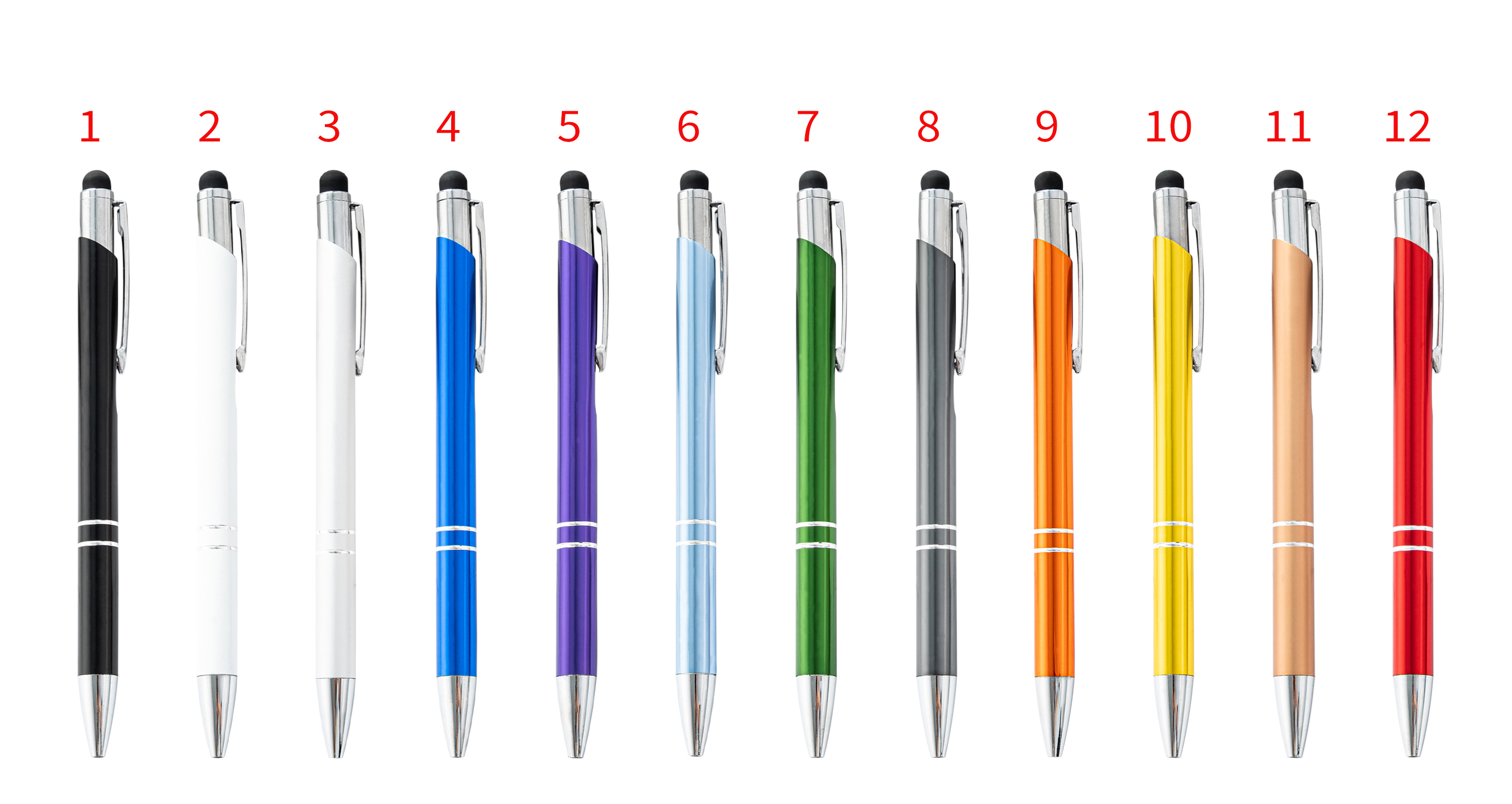 Metal Ballpoint Pen W/ Stylus 5