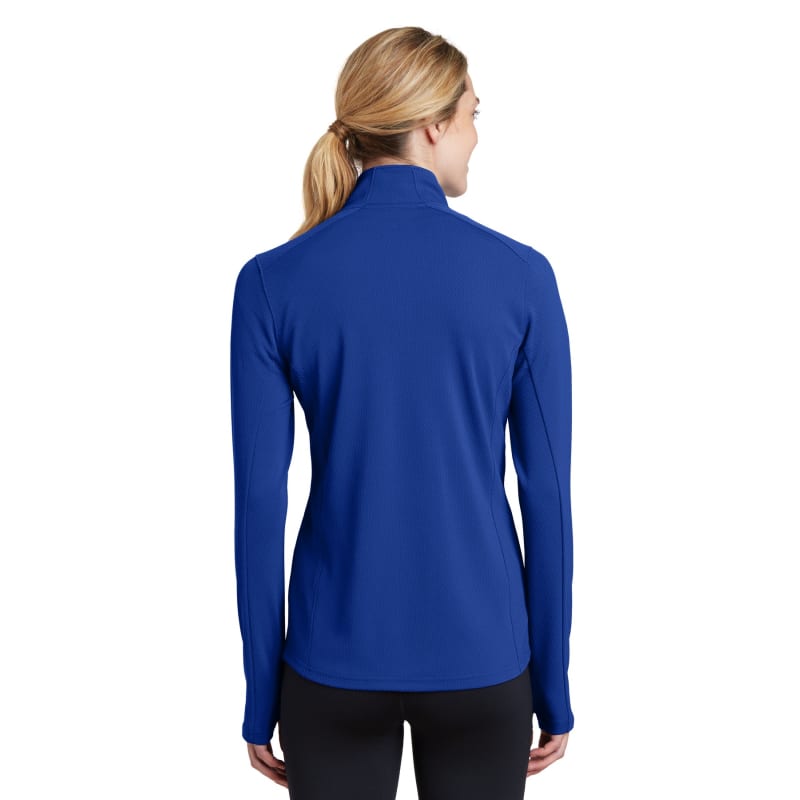 Sport-Tek Women's Sport-Wick Textured 1/4-Zip Pullover. 2