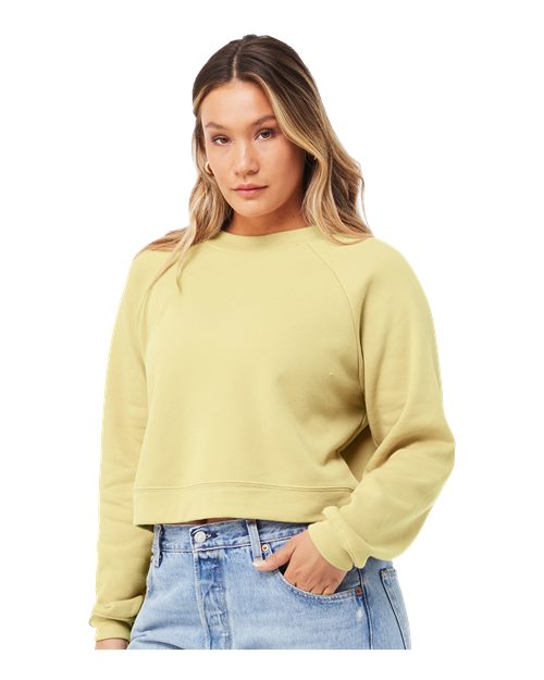 Women's Crop Raglan Crewneck Sweatshirt - 7505 35
