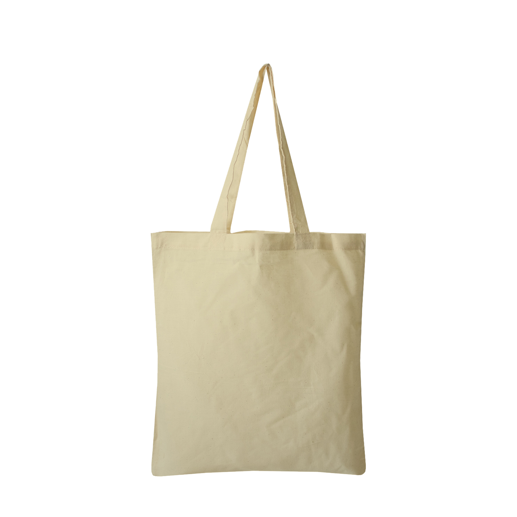 6 oz. Natural Color Economy Cotton Canvas Twill Open Tote Bag 4