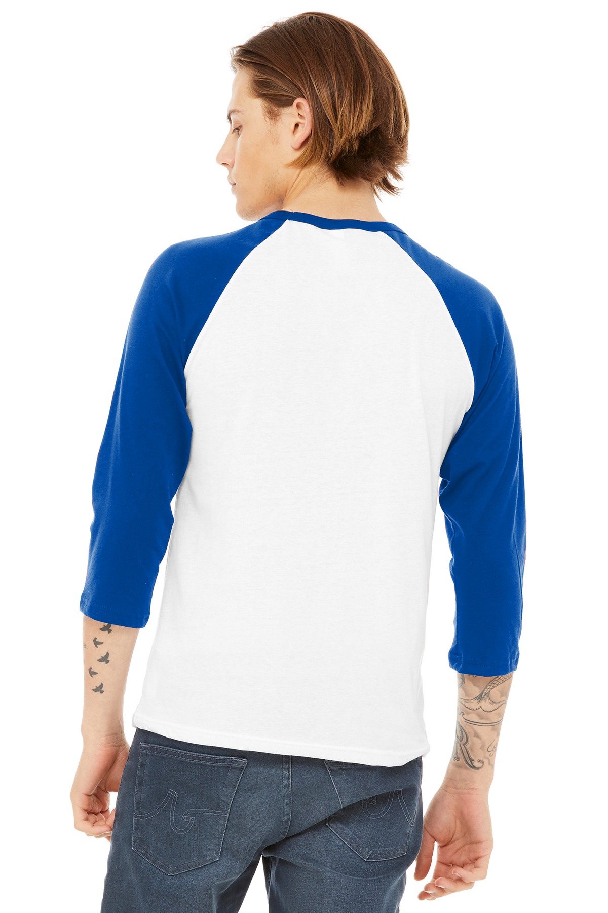 BELLA+CANVAS Unisex 3/4-Sleeve Baseball Tee. BC3200 105