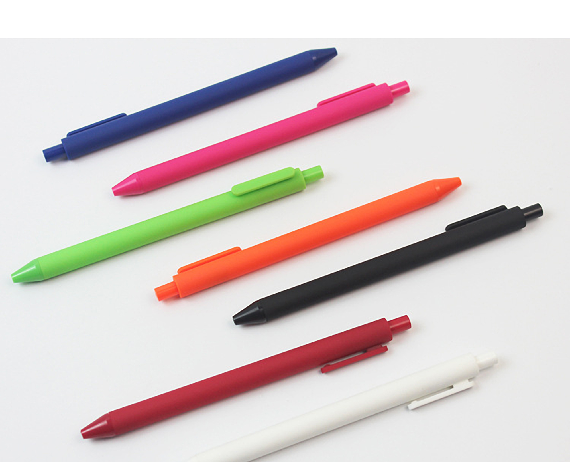 Hot Wholesale Plastic Gel Pen Custom Logo Printing Ballpoint Pen Multi-color 4