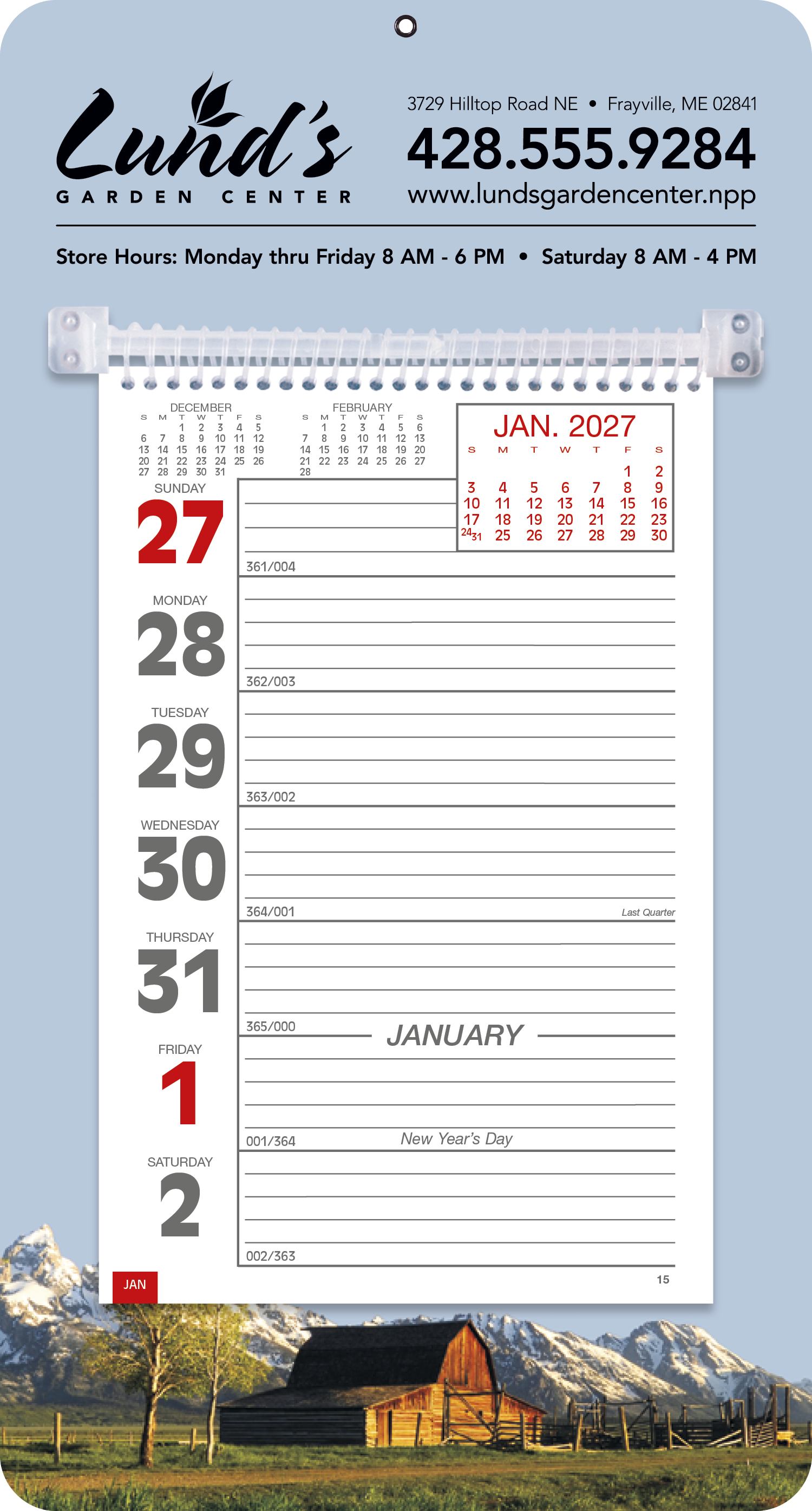 Triumph® Calendars Full-Color Weekly Memo Calendar 27