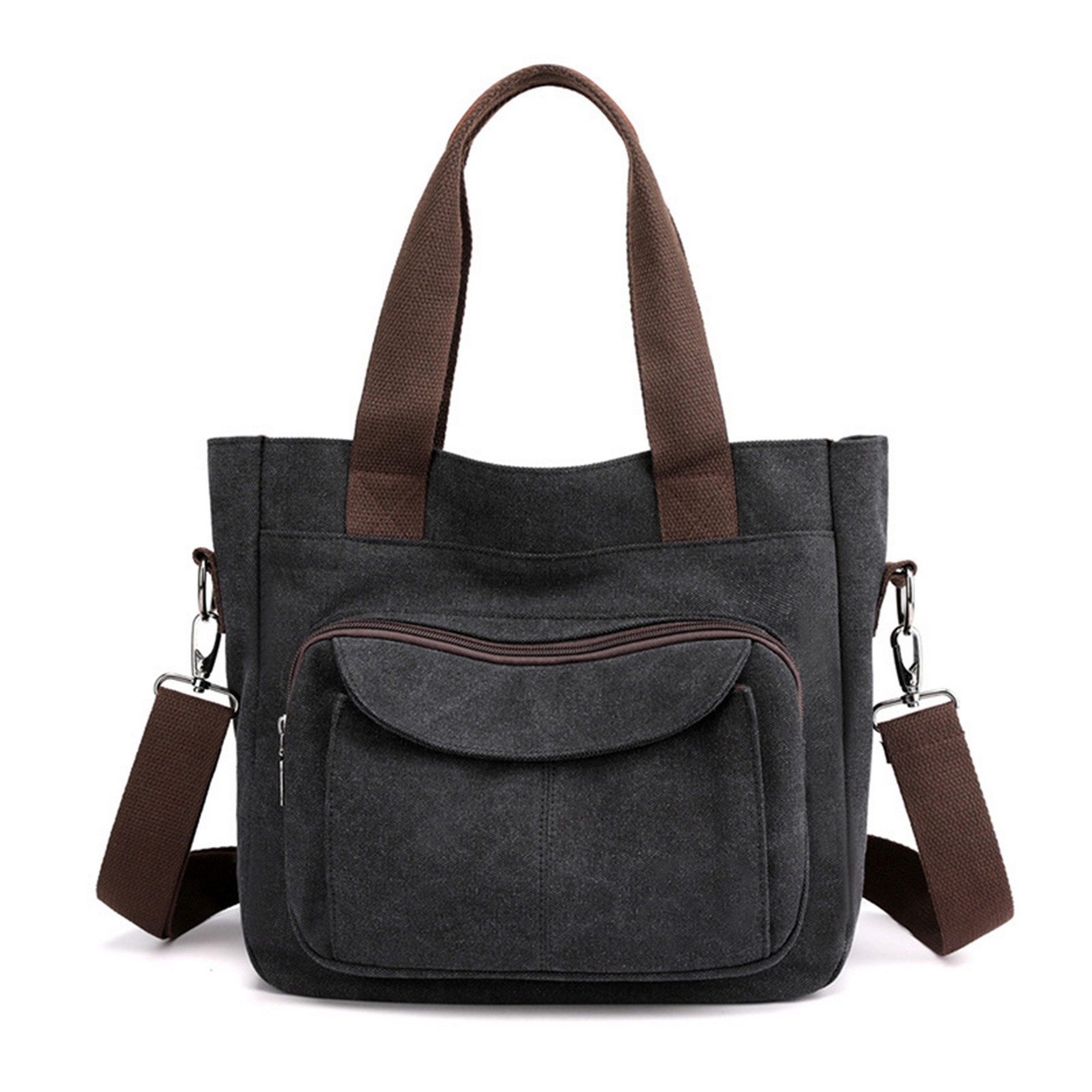 Retro Canvas Tote Bag W/Strap 6