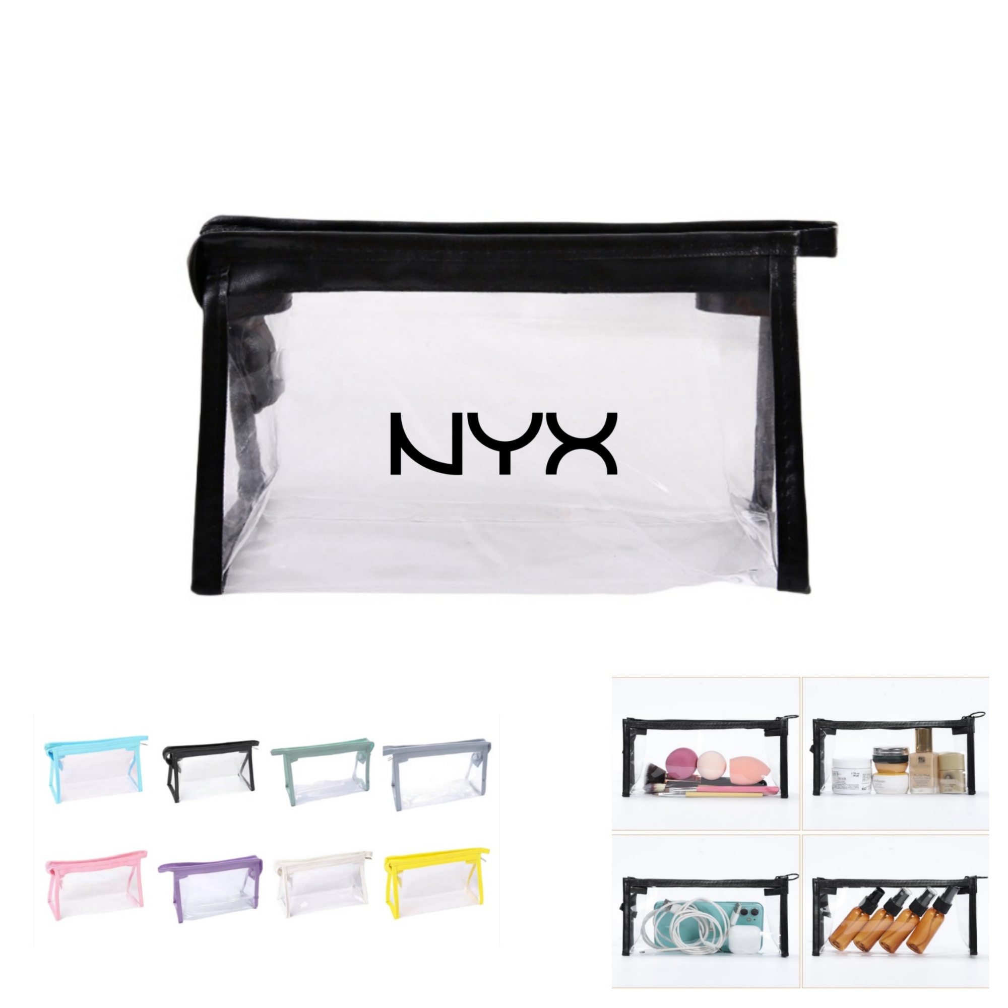 Clear Cosmetic Bag Pencil Pouch 6