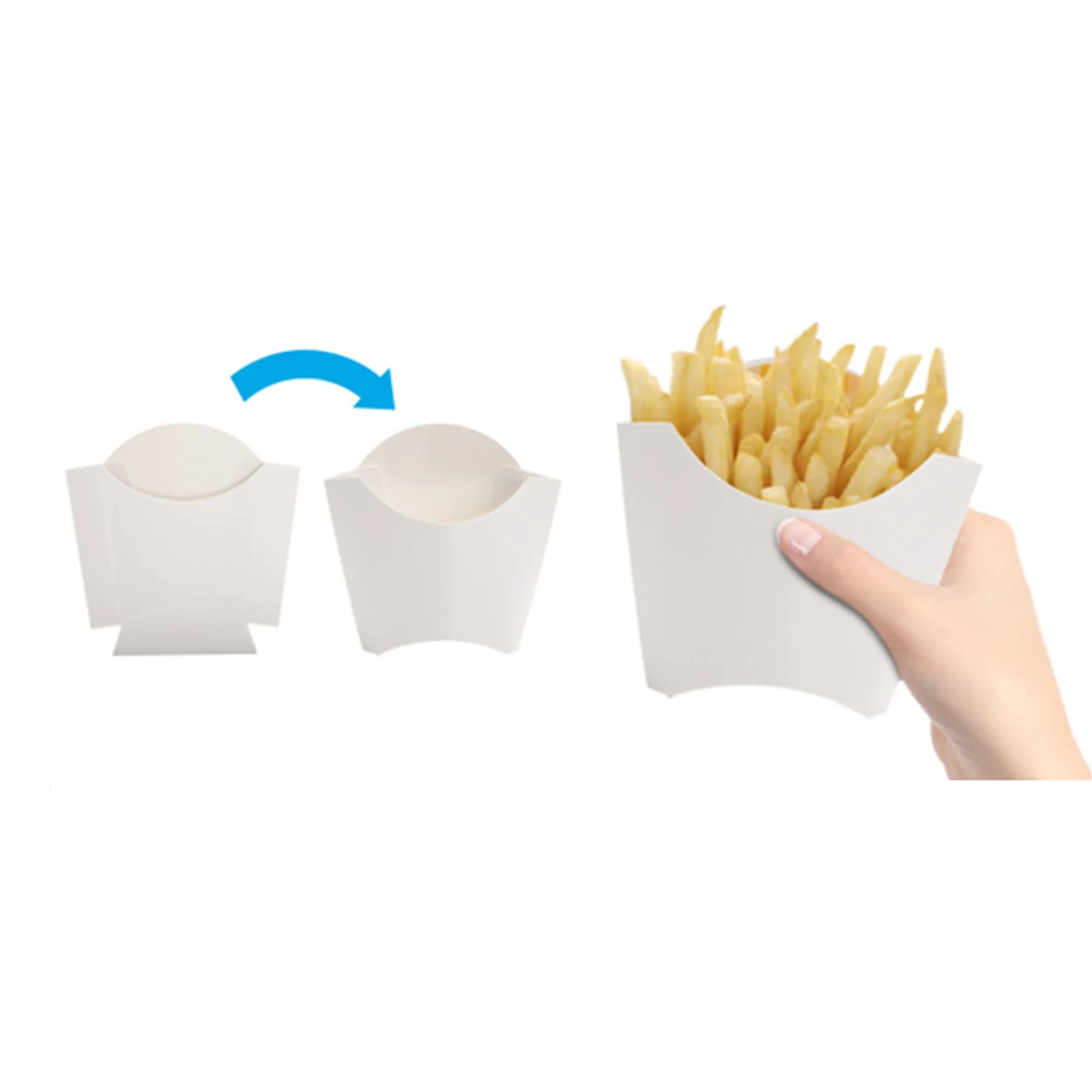 Disposable French Fries Container Chips Snack Box 2