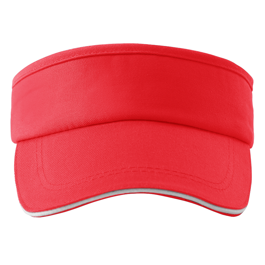 Stock Solid Color Cotton Twill Sandwich Visor 3