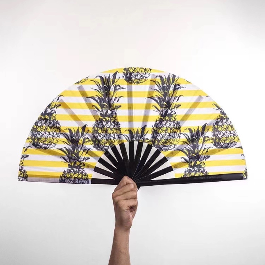 10"Plastic Frame Crafted Folding Fan 6