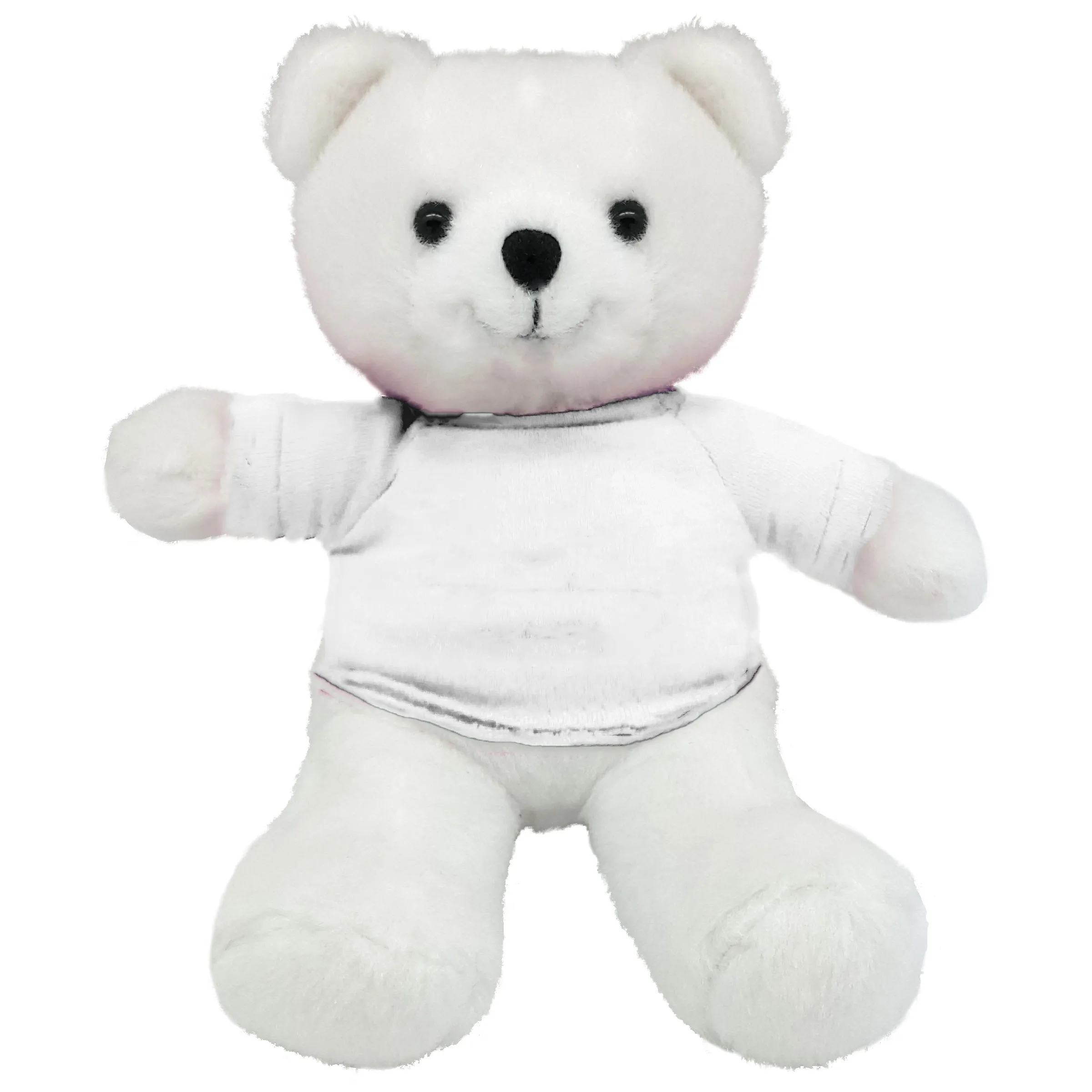 7" White Beanie Bear 7