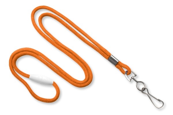 1/8" Round Braid Lanyard with Breakaway (J-Hook) 3