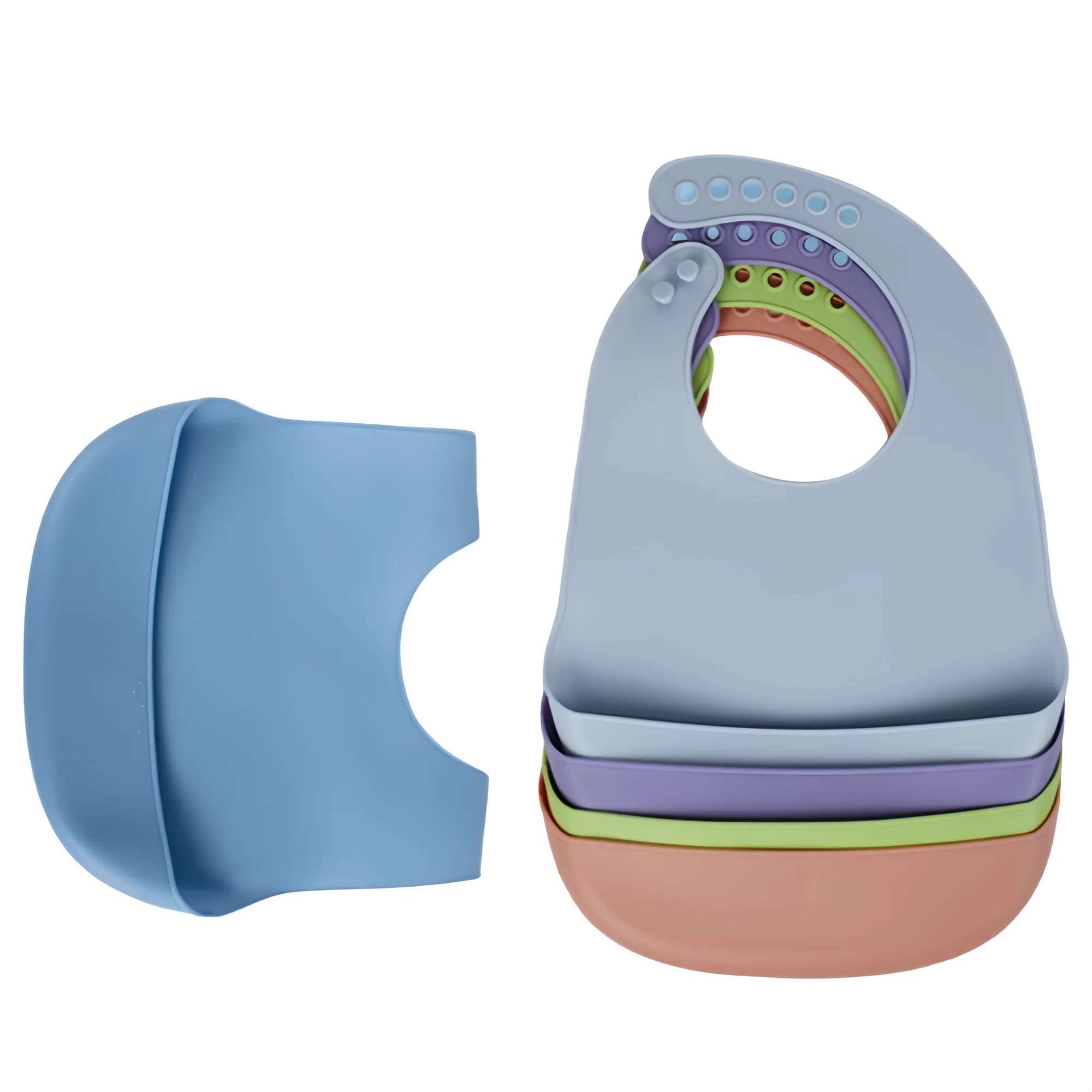 Food Grade Baby Silicone Bib Rice Bowl 3