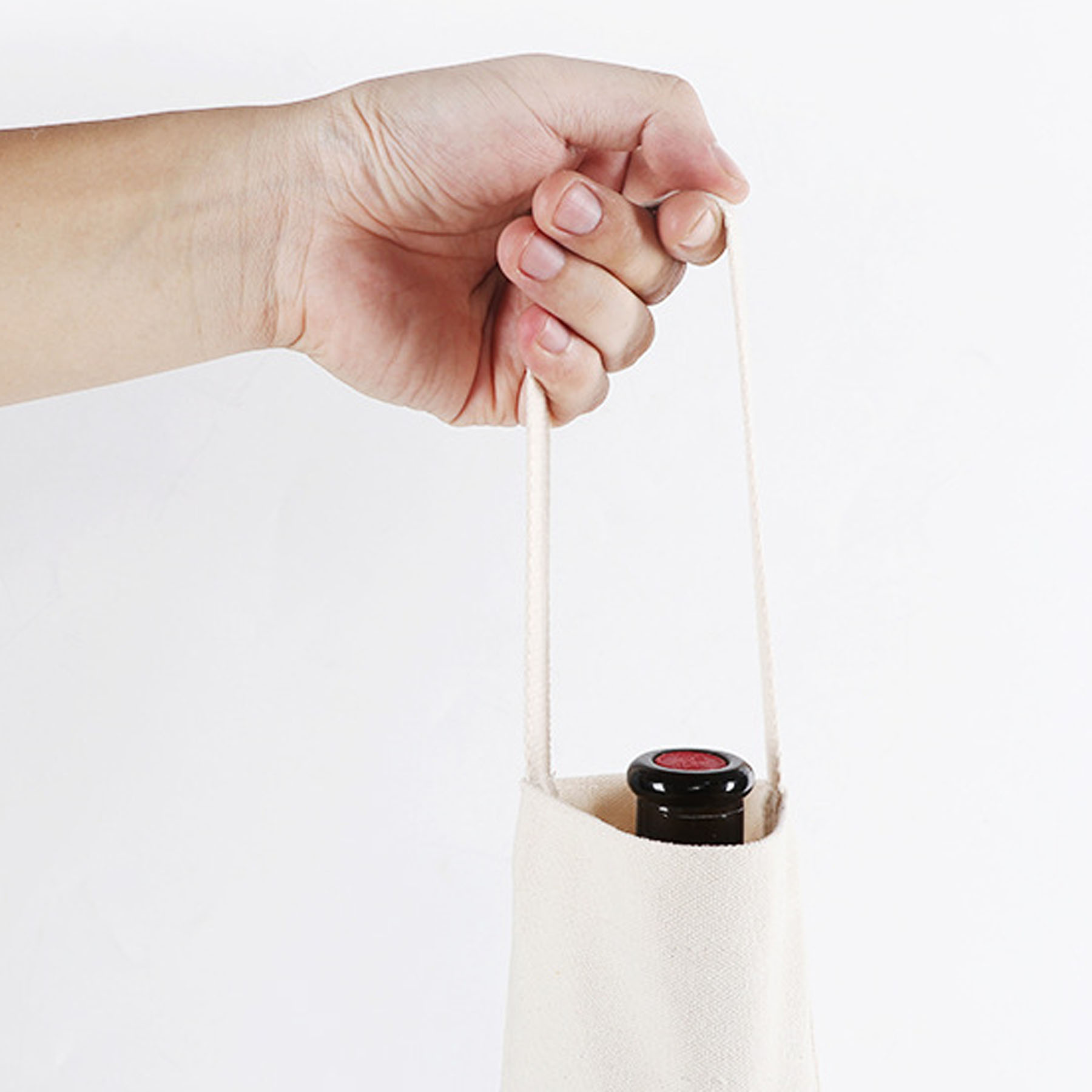 Canvas Wine Tote Bag, custom tote bag with logo imprint 2