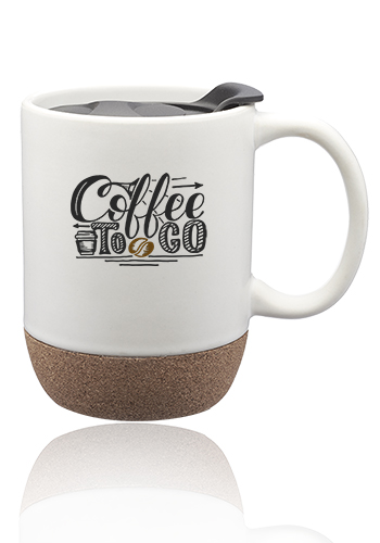 13 oz. Barista Ceramic Mugs with Cork Bottom 6