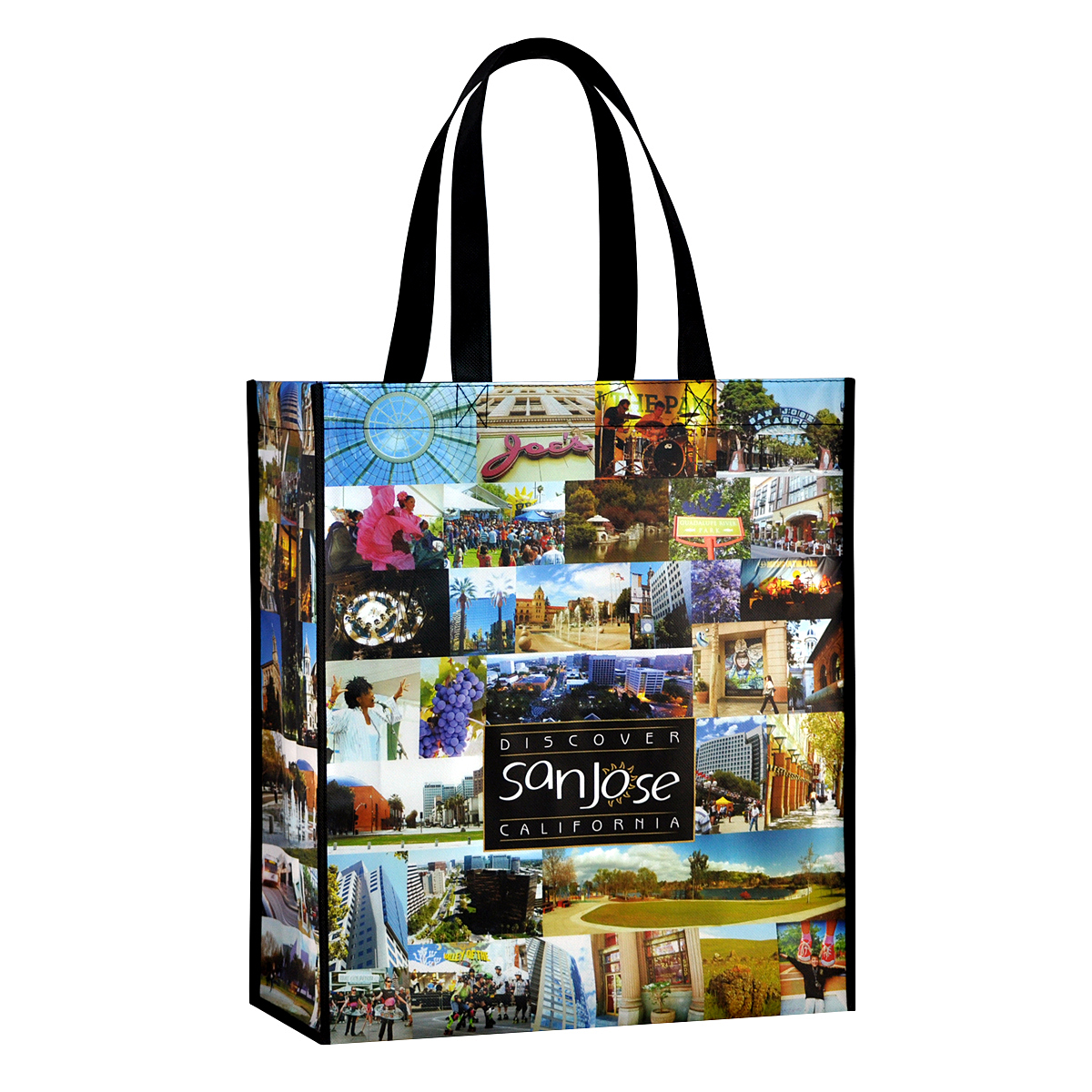 Custom 120g Laminated Non-Woven PP Tote Bag 14"x16"x8" 1