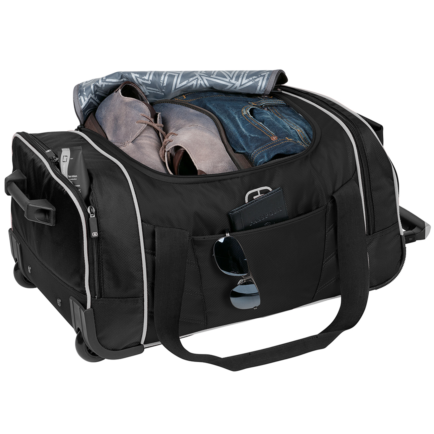 OGIO® Wheeled Duffel Bag, custom duffel bag with logo imprint 2